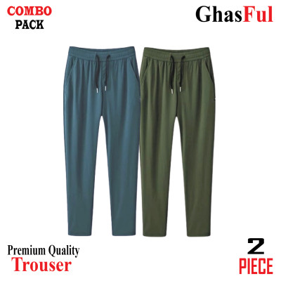 Premium Quality Solid Color Trouser's _Olive & Green.