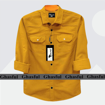 Long Sleeve Double Pocket Oxford Shirt_ Kathali