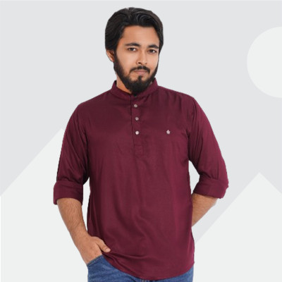 Satin Cotton Fabric Katua _ Purpale