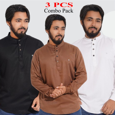 Satin Cotton Fabric Katua _ Black _ White _ Coffee