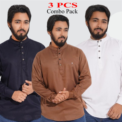 Satin Cotton Fabric Katua _ Navy _ White _ Coffee