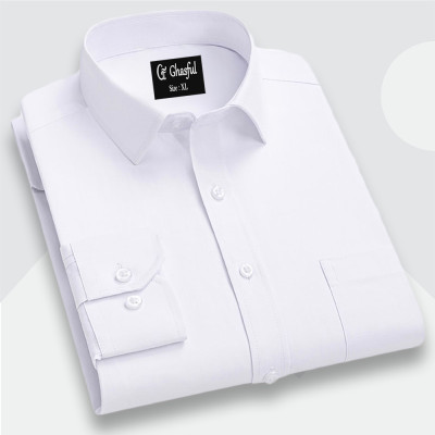 Fine Cotton Formal Shirt _ White .