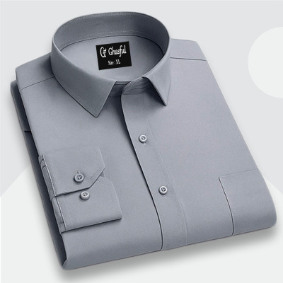 Fine Cotton Formal Shirt _ Ash .