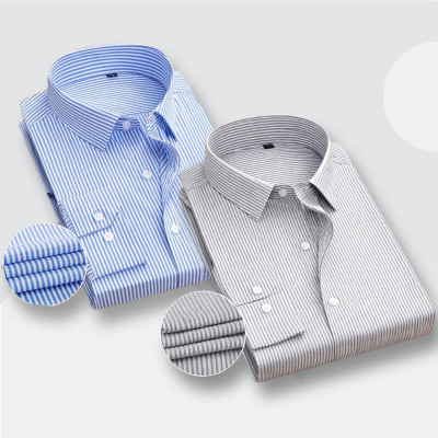 Full Sleeve Stripe Shirt _ Ash _ Sky