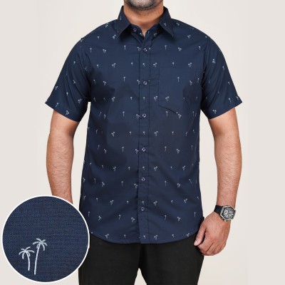 Showroom Quality Printed Shirt _ Deep Navy