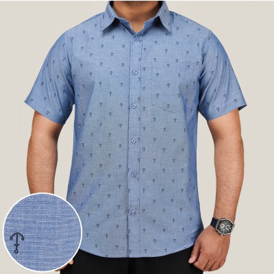 Showroom Quality Printed Shirt _ Sky