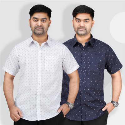 Showroom Quality Printed Shirt _ White Star _ Navy