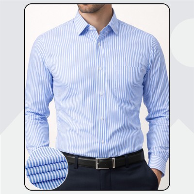 Full Sleeve Stripe Shirt _ Sky