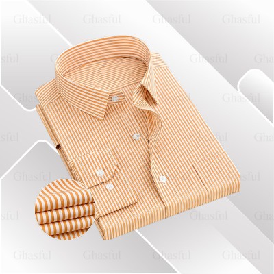 Full Sleeve Stripe Shirt _ Beige