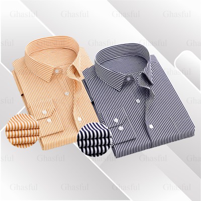 Full Sleeve Stripe Shirt _ Black _ Beige