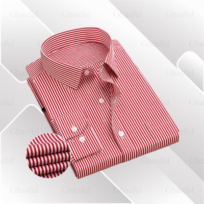 Full Sleeve Stripe Shirt _ Merun