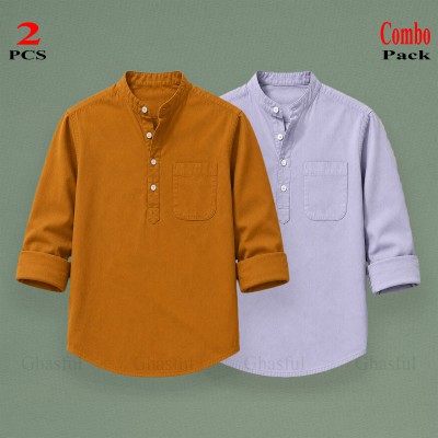 Oxford Cotton Febric Long Sleeve Katua _ Kathali & Ash