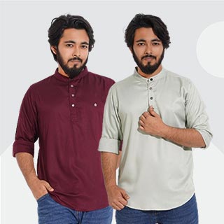 Long Sleeve Satin Katua